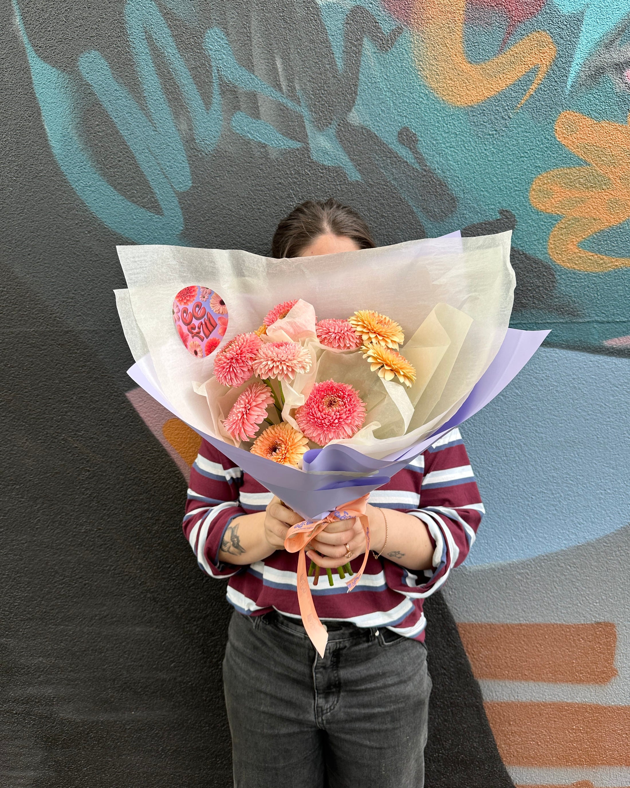 East End Flower Market Pom Pom Gerbera  Market Bunch