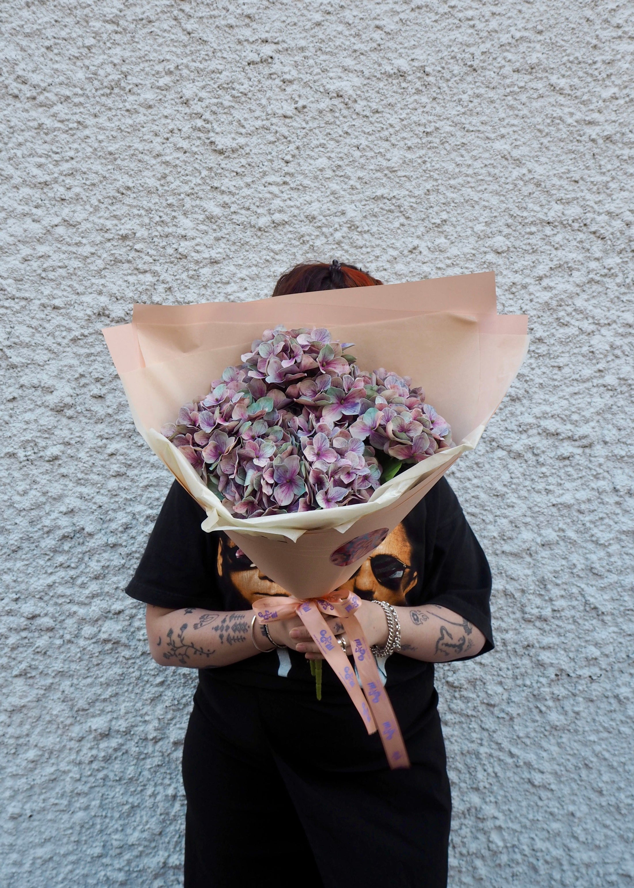 East End Flower Market Purple Hydie Faux Bloom Market Bunch