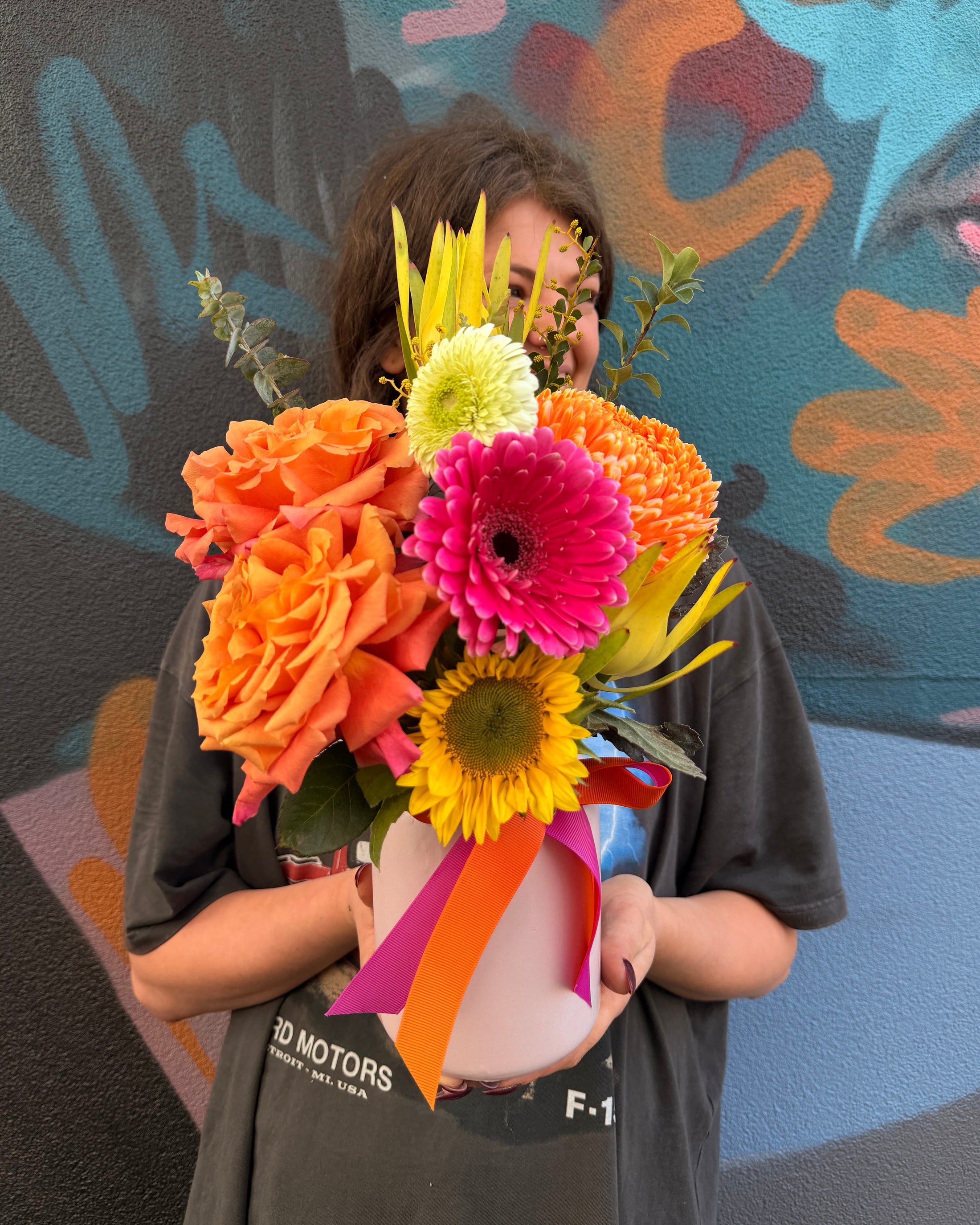 East End Flower Market Sherbet Bloom Arrangement