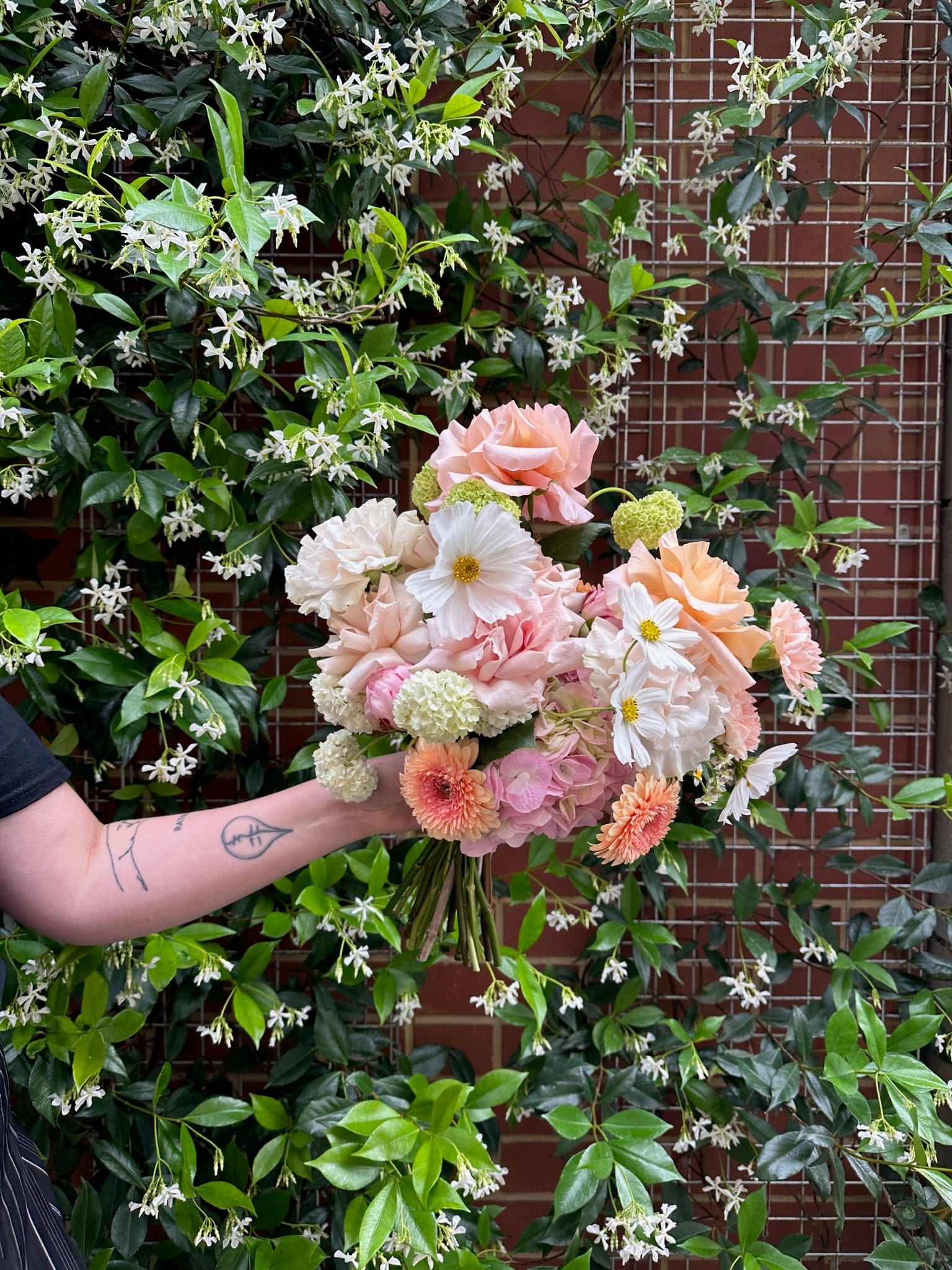 East End Flower Market Soft Hue / Bouquet and Buttonhole The Elopement Duo