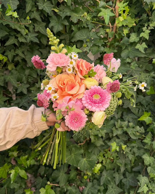 East End Flower Market Soft Hue Elopement Bridal Bouquet
