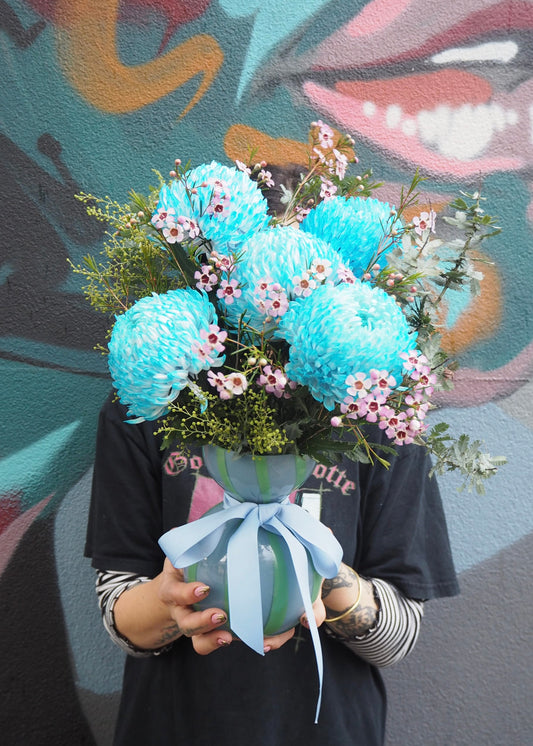 East End Flower Market Thursday Special Bobbi Blue arrangement