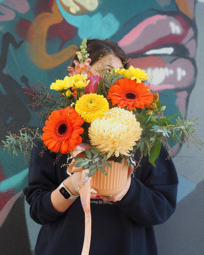 East End Flower Market Vibrant Studio Posy Pot