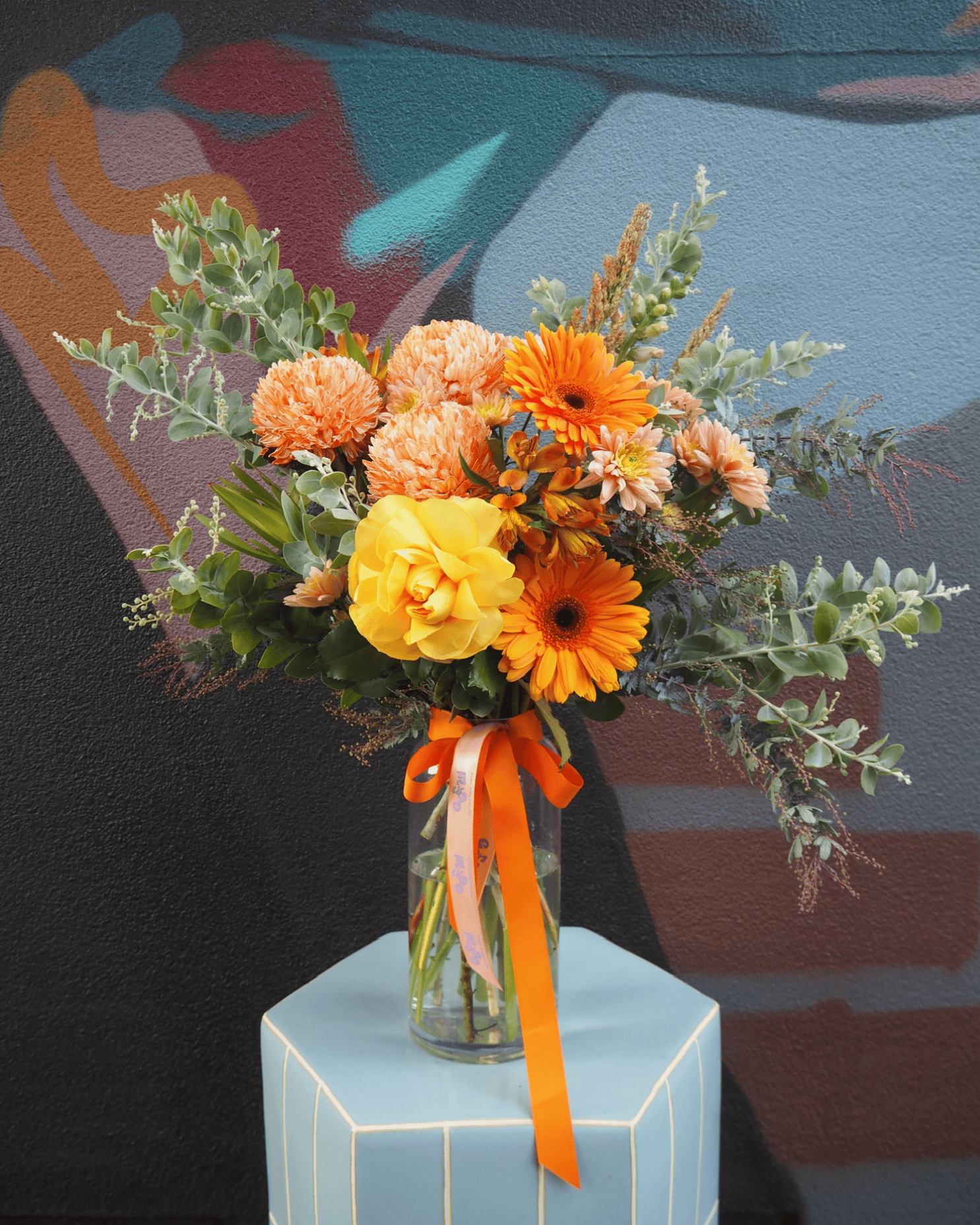 East End Flower Market Vibrant The Executive Vase