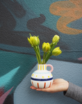 Load image into Gallery viewer, Harlequin Squat Vase Colourful
