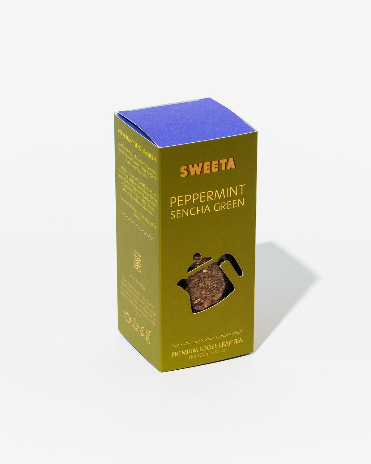 sweeta Peppermint Sencha Green Sweeta Loose Leaf Tea Z_EB25TBB-4
