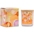 Load image into Gallery viewer, Floral candle and packaging by Frankie Gusti on a white background
