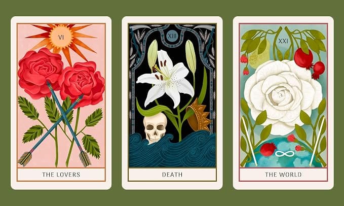 WONDER IMPORTS AUSTRALIA Floral Tarot Cards
