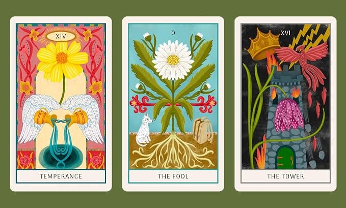 WONDER IMPORTS AUSTRALIA Floral Tarot Cards